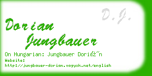 dorian jungbauer business card